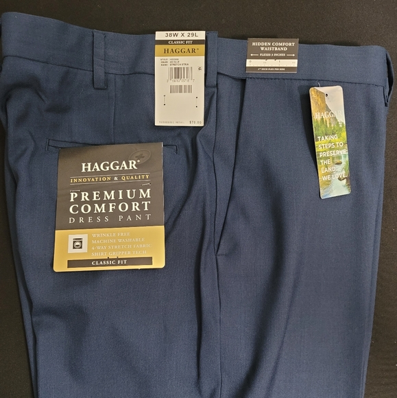Mens Dress Pants 42W x 29L - Picture 4 of 8